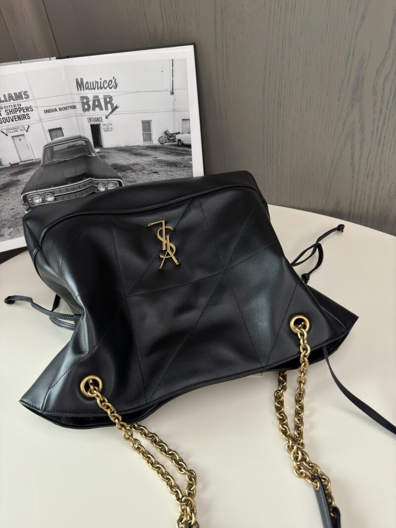 YSL JAMIE SHOPPING BAG in lambskin Black - Image 4