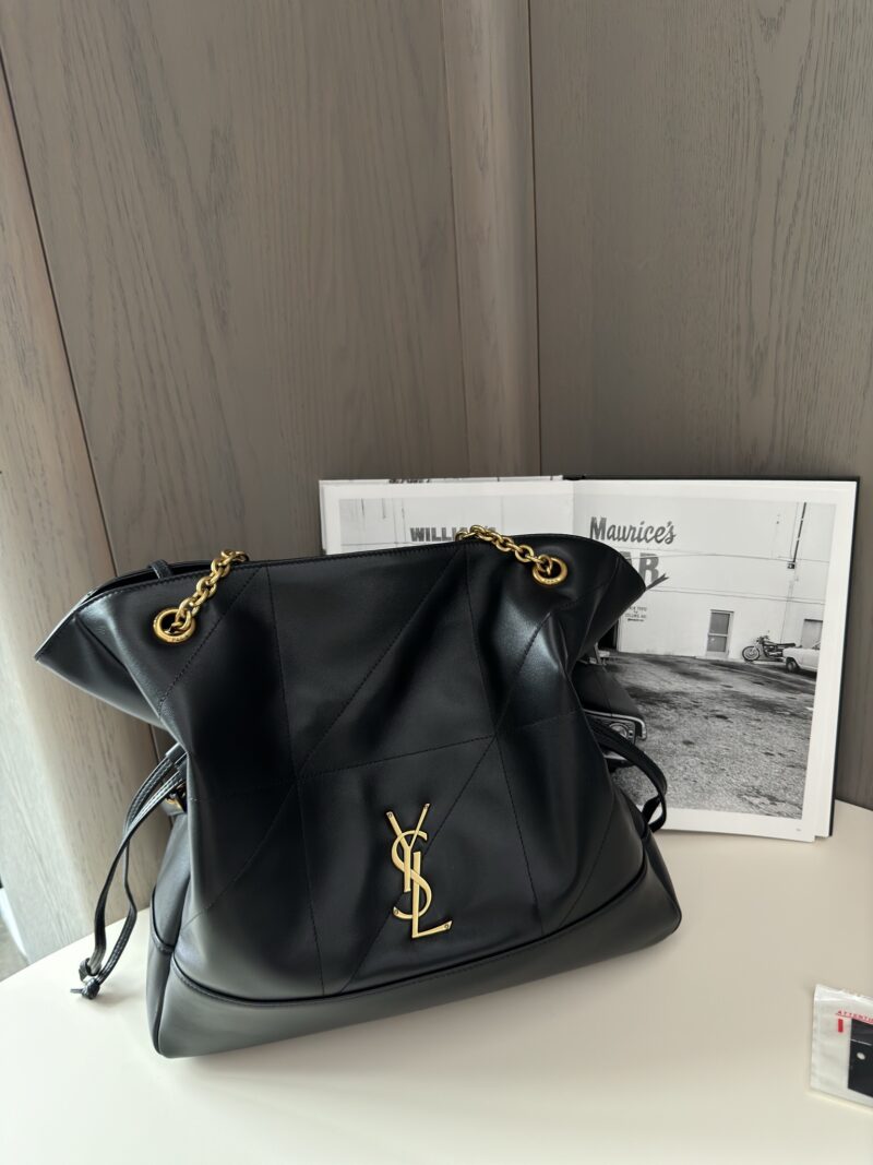 YSL JAMIE SHOPPING BAG in lambskin Black - Image 7