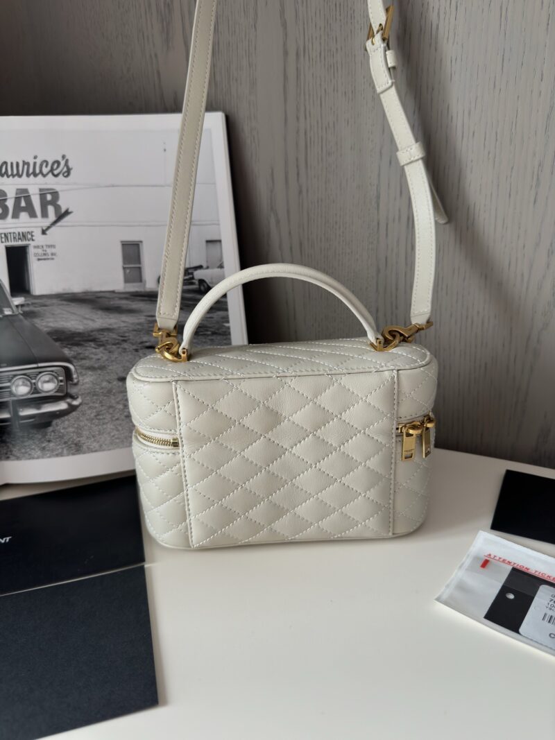 YSL GABY vanity bag in lambskin White - Image 6