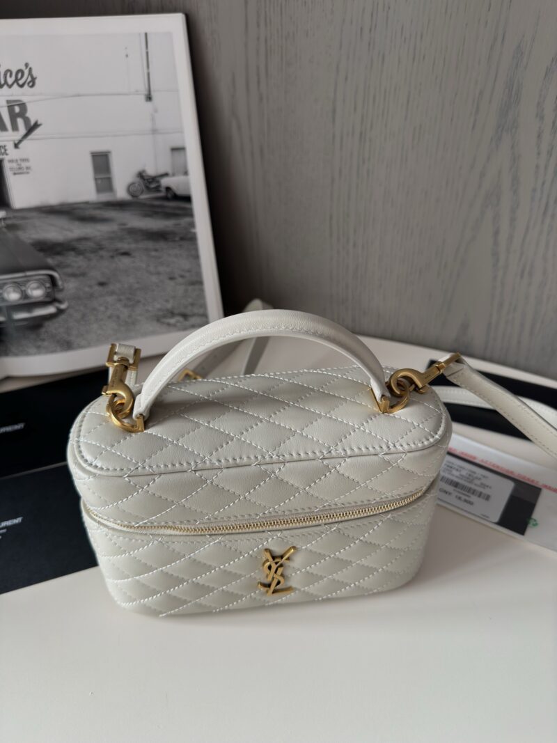 YSL GABY vanity bag in lambskin White - Image 7