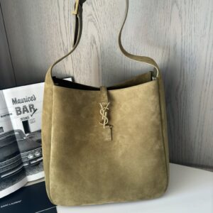 Replica YSL LE 5 À 7 Supple Large Suede Barley Green Bag | Luxury Replica YSL Bags