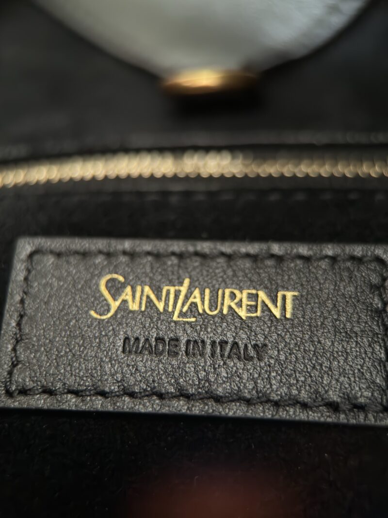 YSL Y TOTE IN LEATHER Black - Image 8