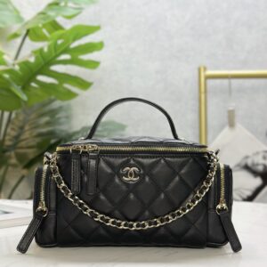 Replica Chanel 24 Camera Case Top Handle Handbag Black – Classic and Elegant Replica Chanel Bags for Women