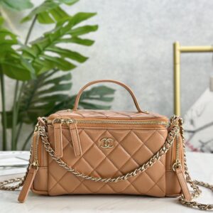 Replica Chanel 24 Camera Case Top Handle Handbag Brown – Elegant Replica Chanel Bags for Women