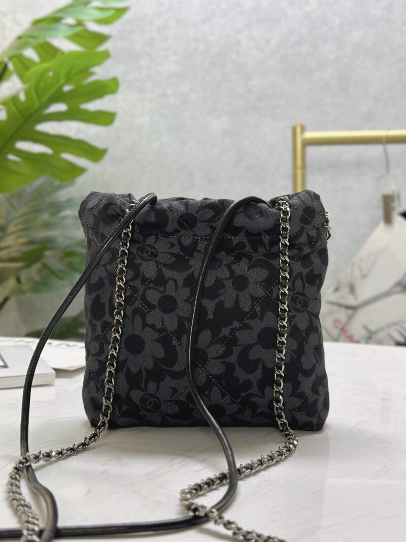 Chanel 22 Mini HandBag Print Denim - Image 9