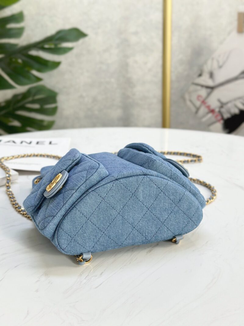 Chanel 25C Denim Backpack - Image 3