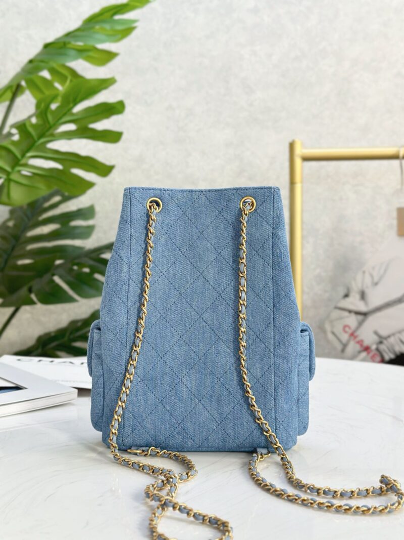 Chanel 25C Denim Backpack - Image 6