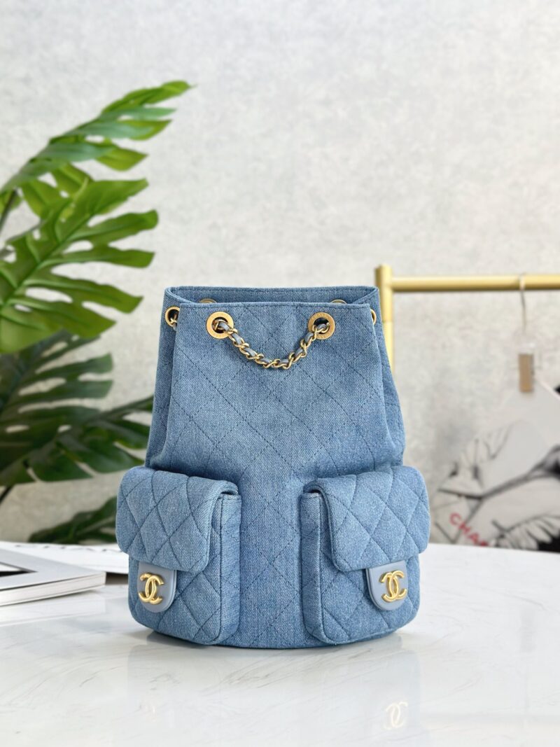 Replica Chanel 25C Denim Backpack – Stylish and Practical Replica Chanel Bags for Women