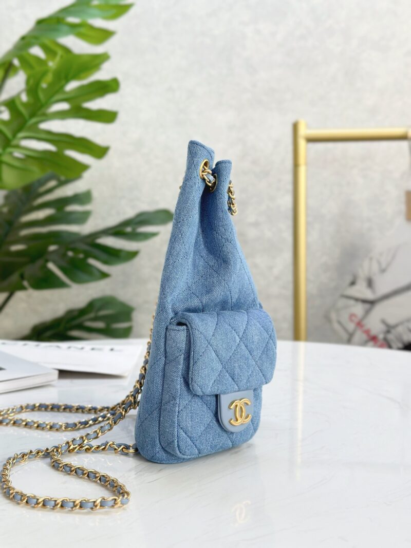 Chanel 25C Denim Backpack - Image 9