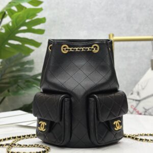 Replica Chanel 25C Backpack Black – Elegant and Spacious Replica Chanel Bags for Women