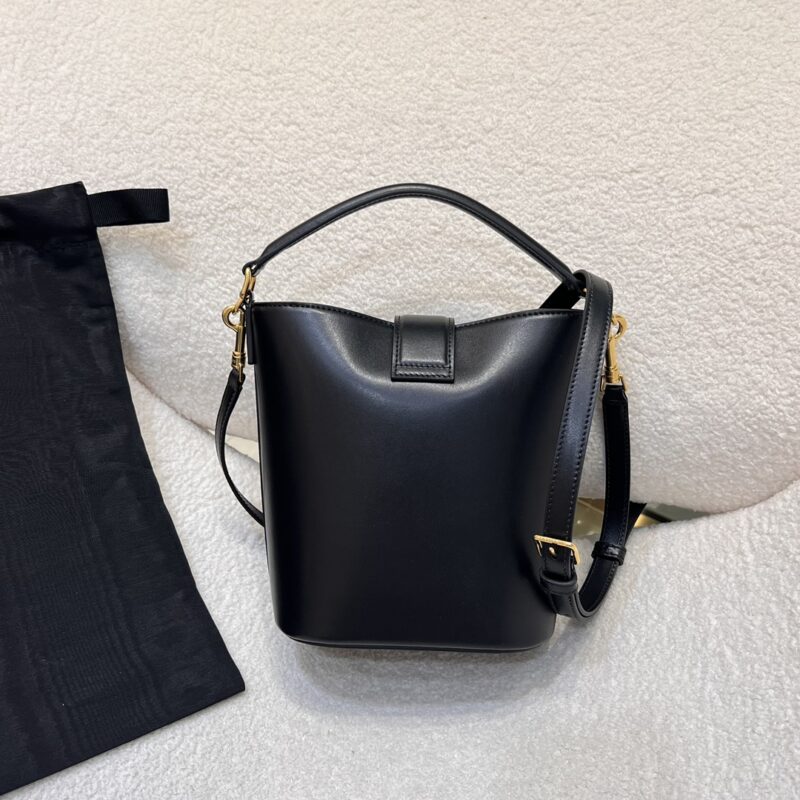 Celine SMALL LOUISE BAG in SMOOTH CALFSKIN Black - Image 5