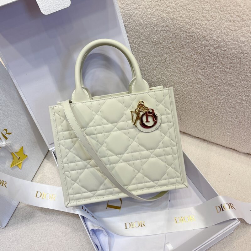 Replica Dior Small Book Tote Latte Macrocannage Calfskin Bag