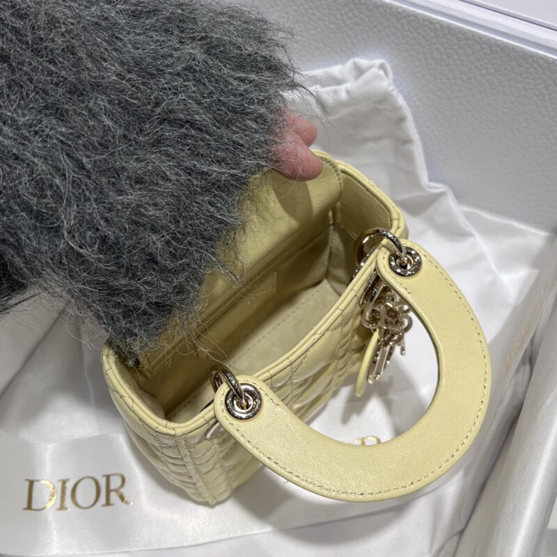 Lady Dior Micro Bag Yellow - Image 5