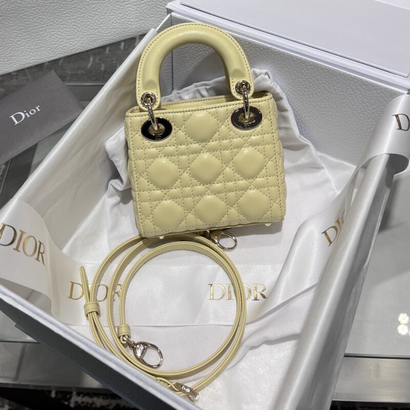 Lady Dior Micro Bag Yellow - Image 6