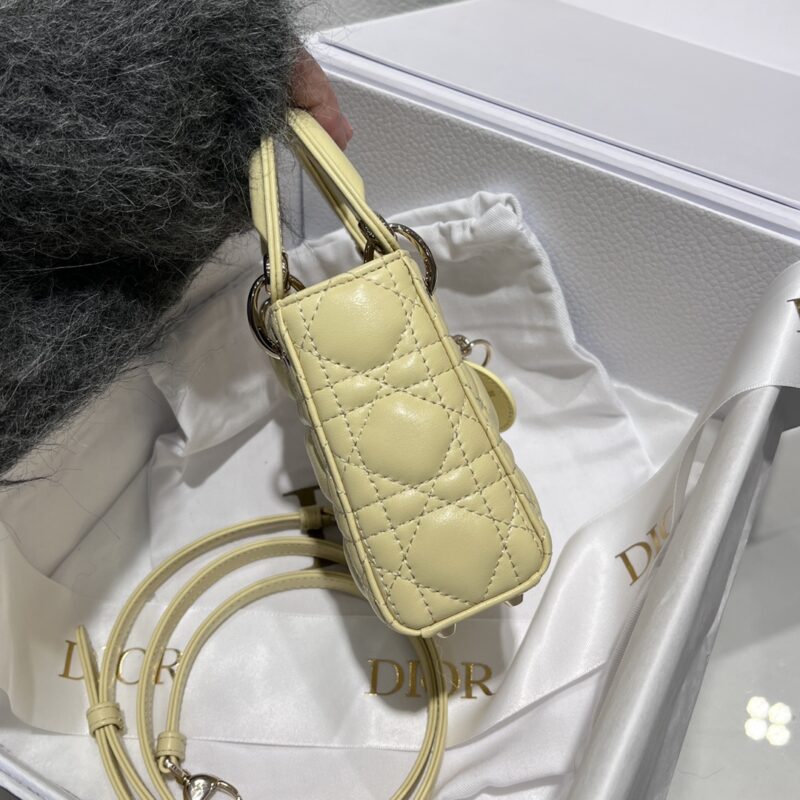 Lady Dior Micro Bag Yellow - Image 8