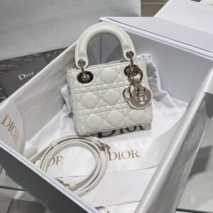 Replica Dior Lady Dior Micro Bag Latte Cannage Lambskin Bag