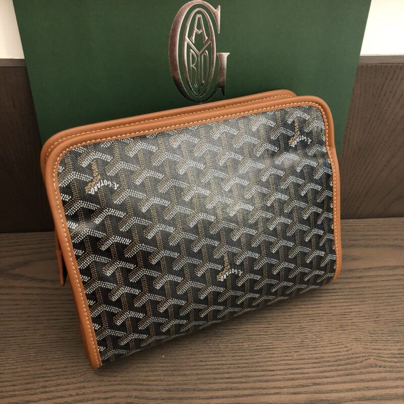 Goyard Jouvence MM Toiletry Bag Black & Tan - Image 4