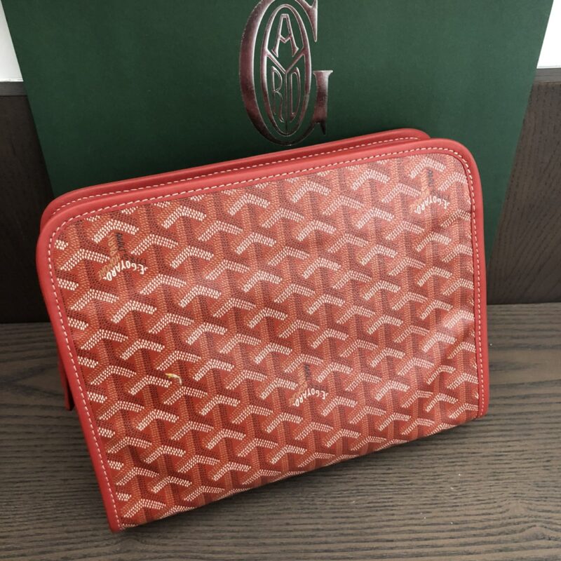 Goyard Jouvence MM Toiletry Bag Red - Image 3