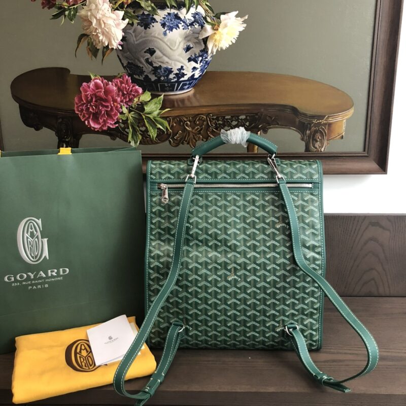 Goyard Saint Léger Backpack Green - Image 2