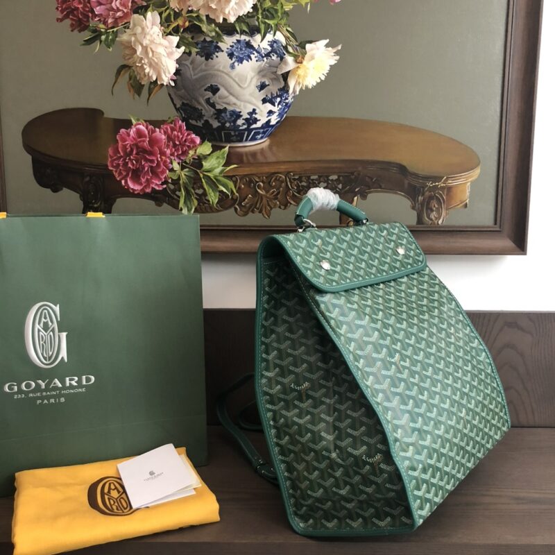 Goyard Saint Léger Backpack Green - Image 8