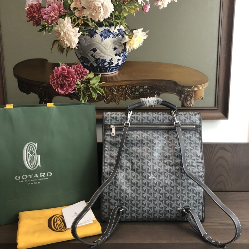 Goyard Saint Léger Backpack Grey - Image 5