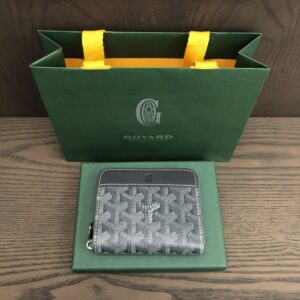 Replica Goyard Matignon Mini Wallet Grey – Designer Replica Wallet