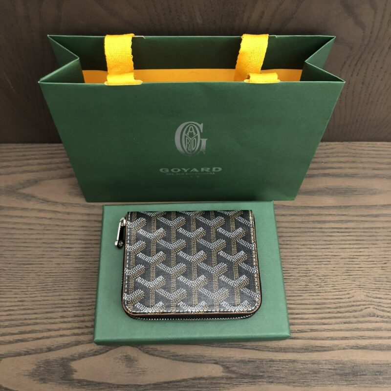 Goyard Matignon Mini Wallet Black & Tan - Image 2