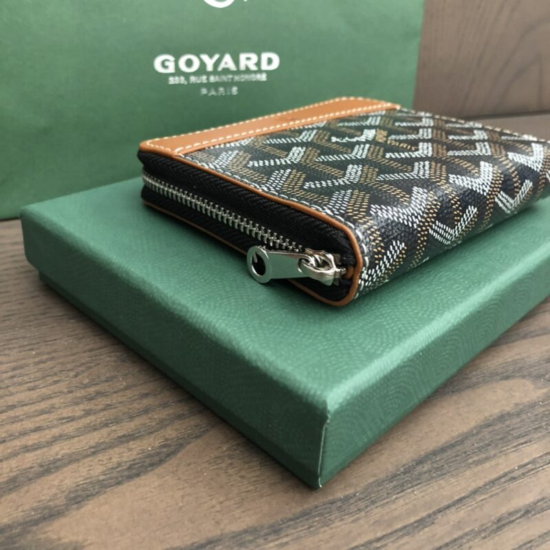 Goyard Matignon Mini Wallet Black & Tan - Image 6