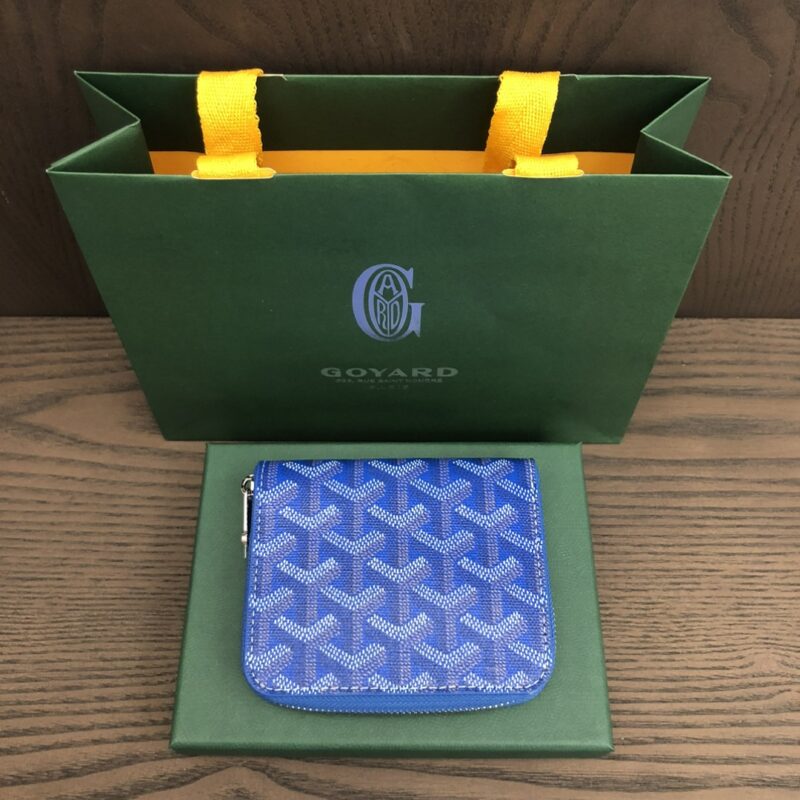 Goyard Matignon Mini Wallet Sky Blue - Image 5