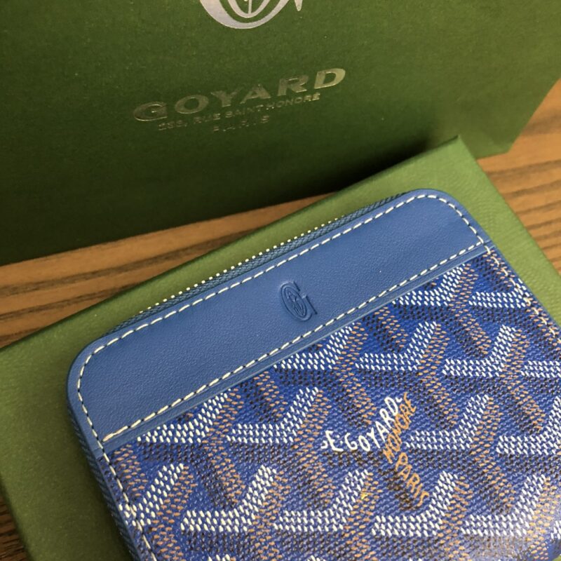 Goyard Matignon Mini Wallet Sky Blue - Image 6