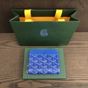 Replica Goyard Matignon Mini Wallet Sky Blue – Designer Replica Wallet