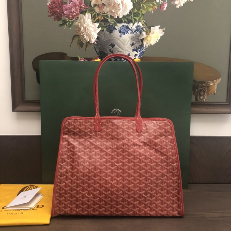 Replica Goyard Hardy PM Bag Red – Luxury Designer Handbag in Goyardine Canvas with Leather Trims and Iconic Goyard Branding