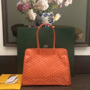 Replica Goyard Hardy PM Bag Orange – Luxury Designer Handbag in Goyardine Canvas with Leather Trims and Iconic Goyard Branding