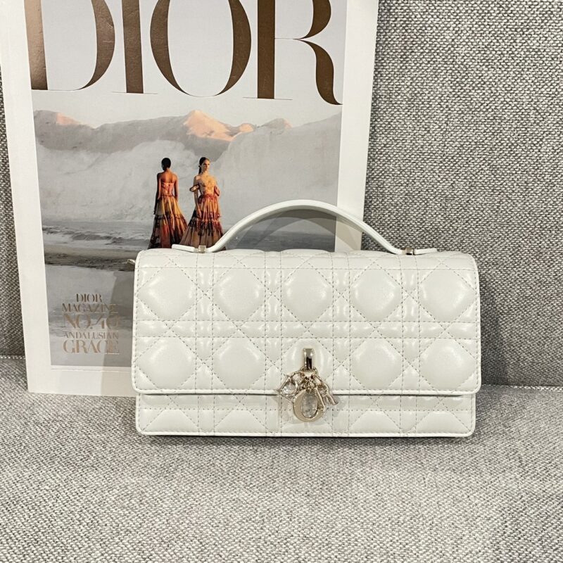 Replica Dior Mini Bag in Latte Cannage Lambskin – Luxury Dior Handbag