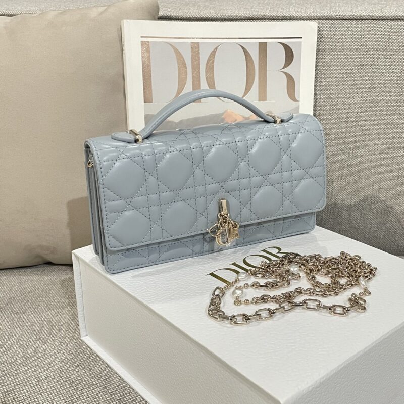 My Dior Mini Bag Pale Blue Cannage Lambskin - Image 3