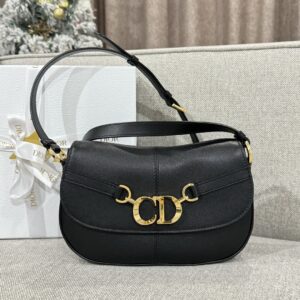 Replica Dior Small CD Besace Bag in Black – Luxury Dior Crossbody Bag