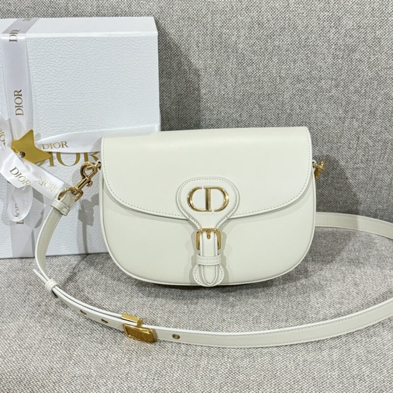 Medium Dior Bobby Bag Latte Box Calfskin - Image 6