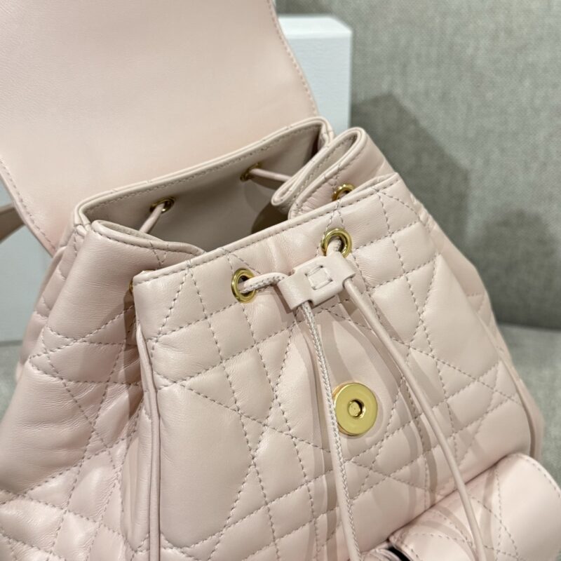 Medium Dior Caro Backpack Pink - Image 5