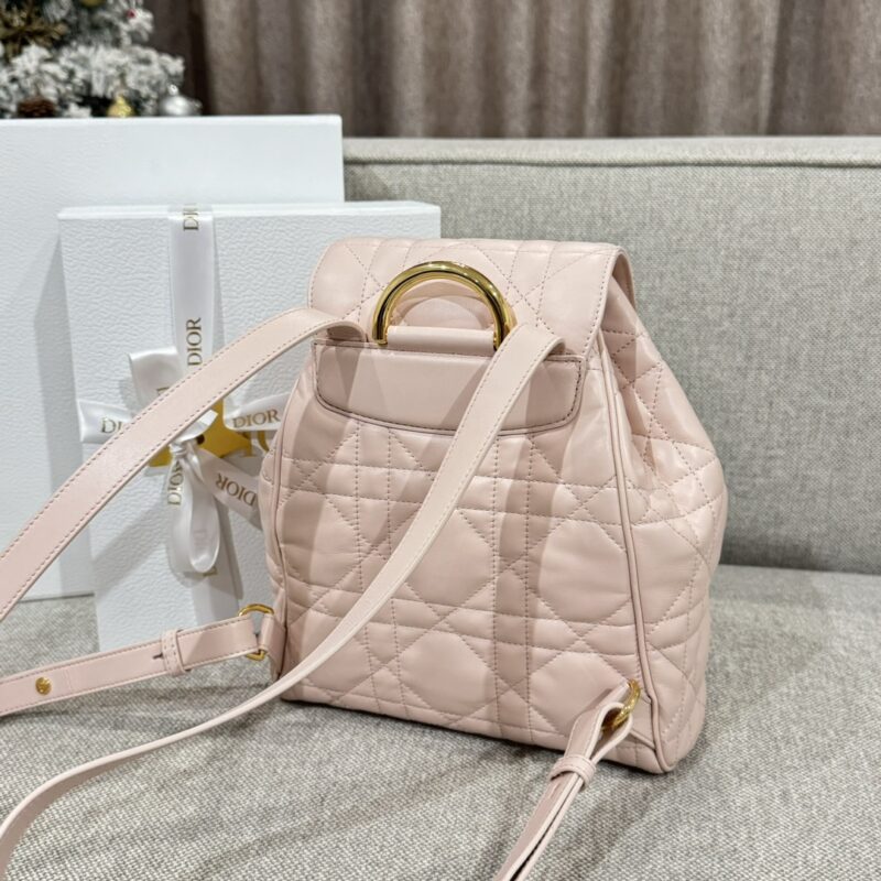 Medium Dior Caro Backpack Pink - Image 8