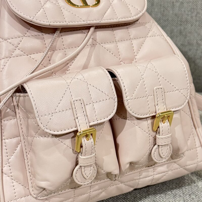 Medium Dior Caro Backpack Pink - Image 10