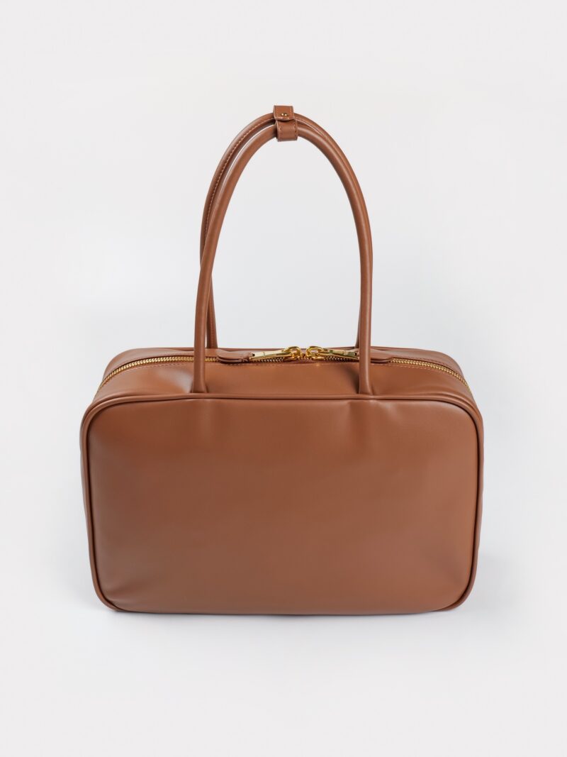 Miumiu Leather Beau bag Cognac - Image 6