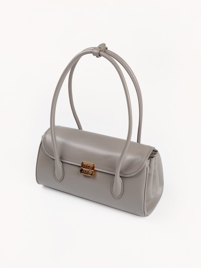 Miumiu Leather shoulder bag Clay Grey - Image 4