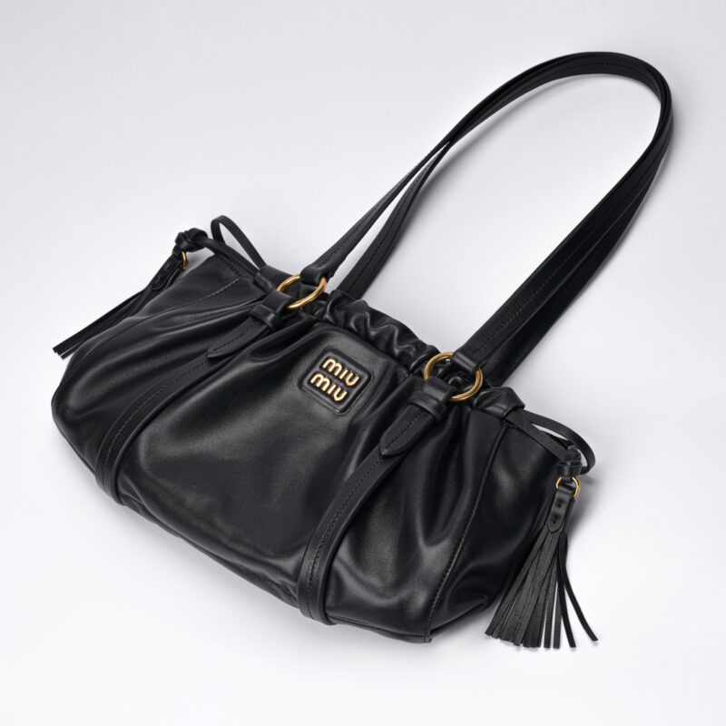 Miumiu Joie nappa leather bag Black - Image 3