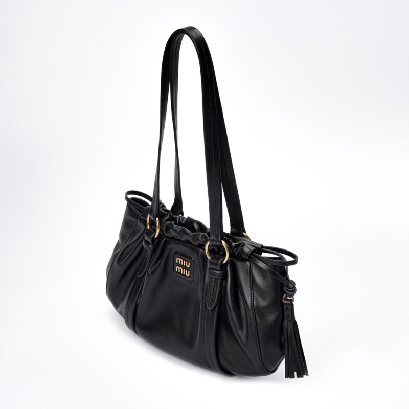 Miumiu Joie nappa leather bag Black - Image 4