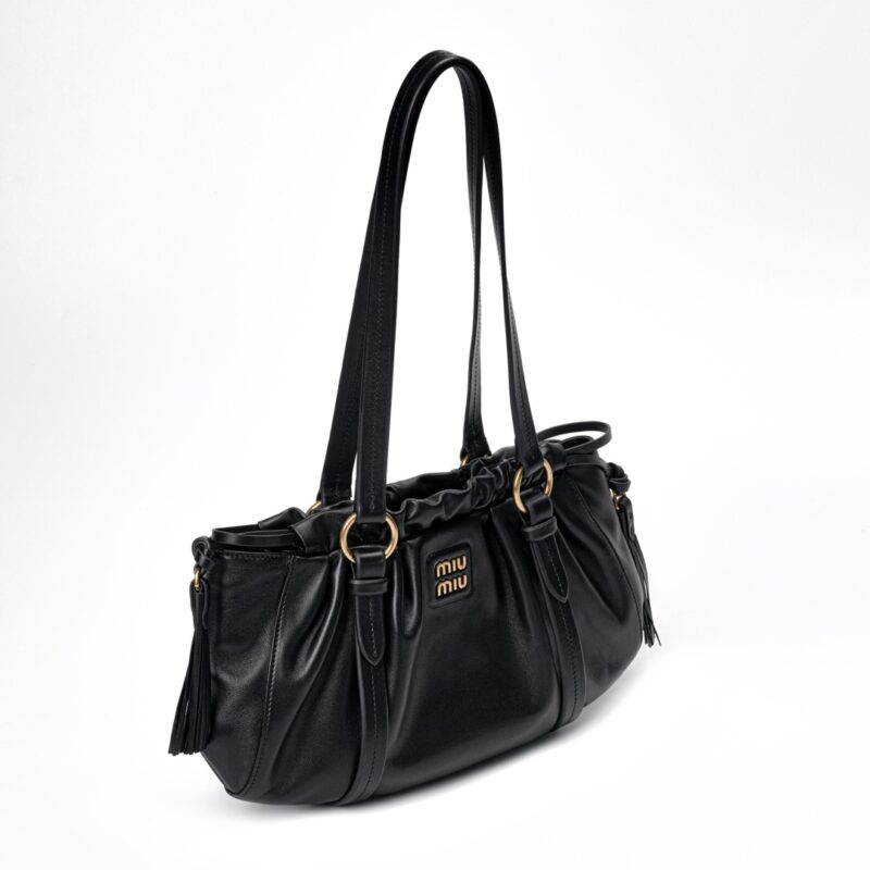 Miumiu Joie nappa leather bag Black - Image 6