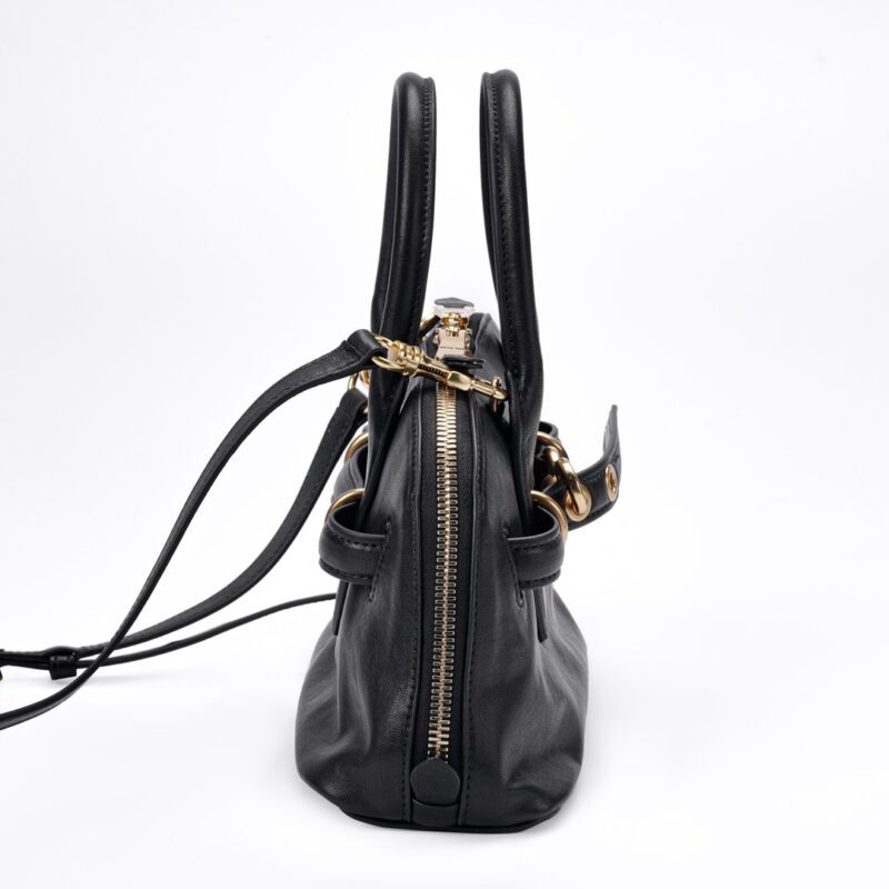 Miumiu Aventure nappa leather top-handle bag Black - Image 2