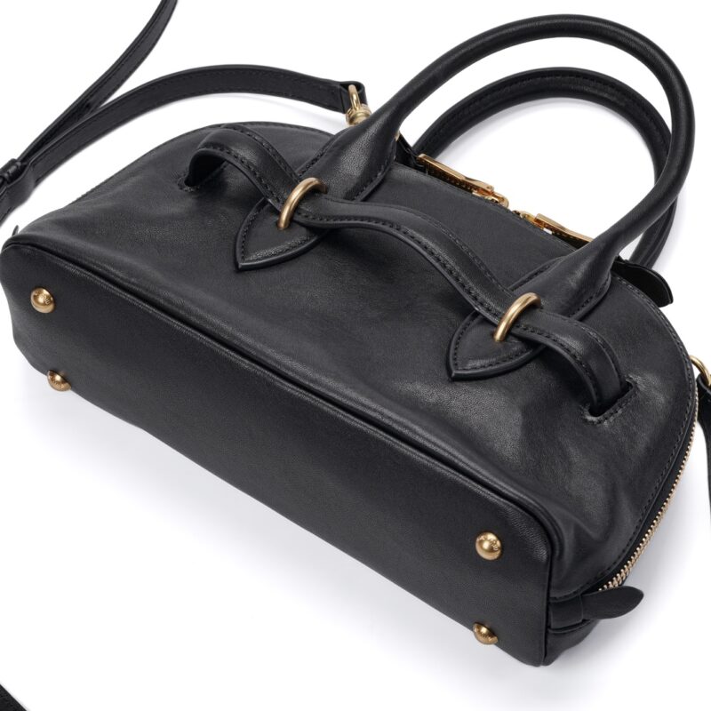 Miumiu Aventure nappa leather top-handle bag Black - Image 3