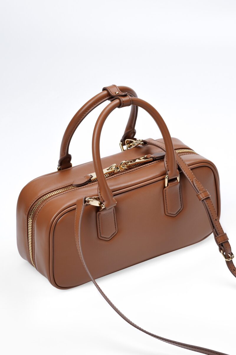 Miumiu Arcadie leather bag Cognac Large - Image 7