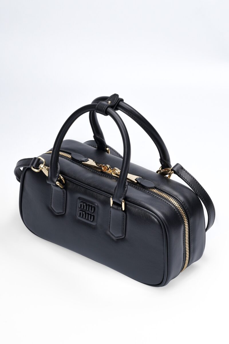 Miumiu Arcadie leather bag Black - Image 8