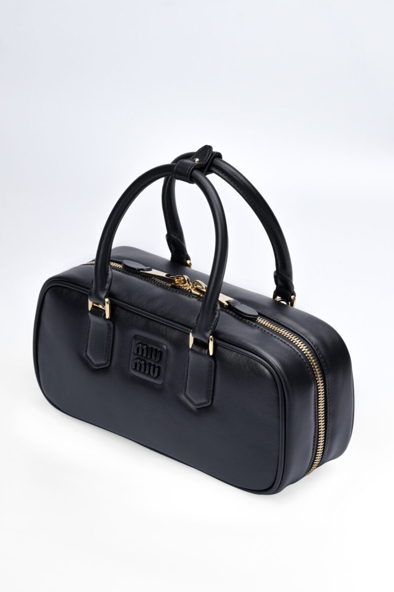 Miumiu Arcadie leather bag Black - Image 9